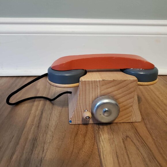 Hearth & Hand with Magnolia Wooden Toy Rotary Phone - Picture 3 of 4